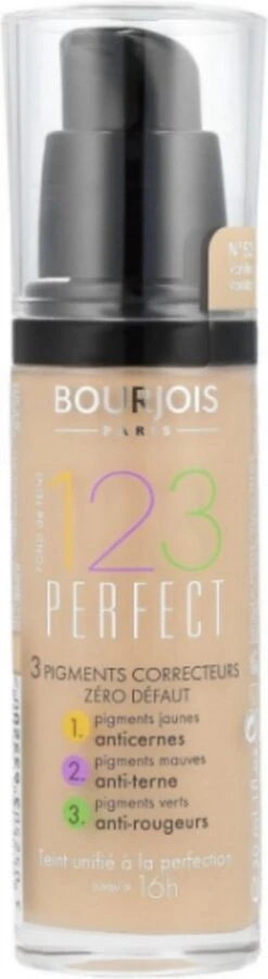 Bourjois 123 Perfect Foundation - 52 Vanille -Cosmetisch Kortingswinkel 329x1200 6