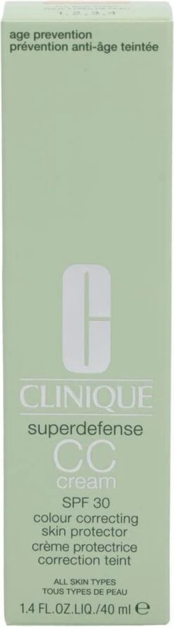 Clinique Superdefense CC Cream SPF30 - 04 Medium - CC Cream - 40 Ml -Cosmetisch Kortingswinkel 334x1200 5