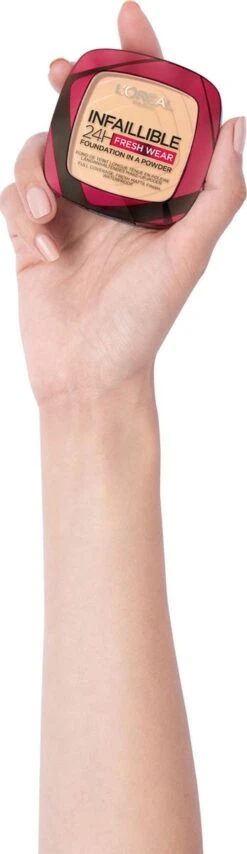 L’Oréal Paris Infaillible 24h Fresh Wear Powder Foundation - 220 Sand -Cosmetisch Kortingswinkel 347x1200