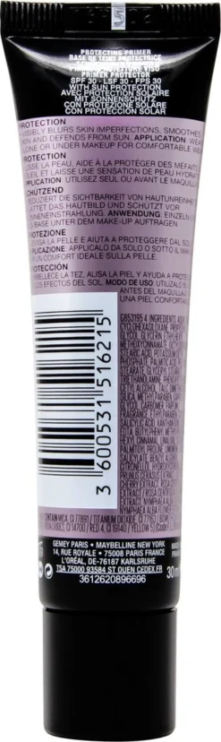 Maybelline Facestudio Primer - Protecting Primer SPF30 - 30ml 10 Maybelline Facestudio Primer - Protecting Primer SPF30 - 30ml -Cosmetisch Kortingswinkel 358x1200 7