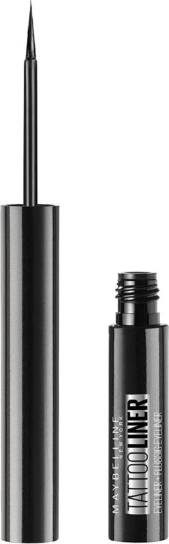 Maybelline New York Tattoo Studio Tattoo Liner - Liquid Ink - 710 Inked Black – Zwart - Ultra Langhoudende Liquid Eyeliner -Cosmetisch Kortingswinkel 373x1200 10