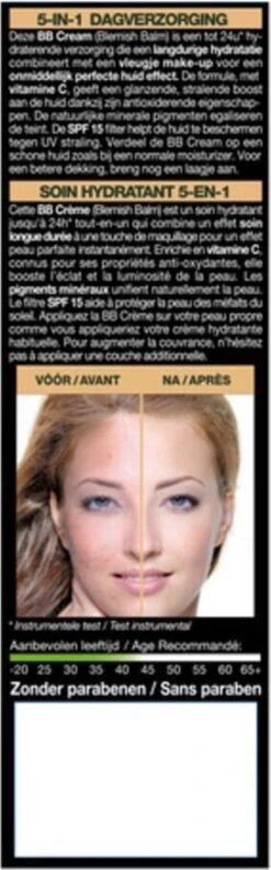 Garnier Face SkinActive - BB Cream Classic Light 5-in-1 Dagverzorging - 2x 50 Ml -Cosmetisch Kortingswinkel 374x1200