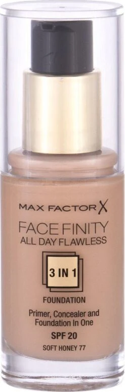 Max Factor Facefinity All Day Flawless 3-in-1 Liquid Foundation - 077 Soft Honey 19 Max Factor Facefinity All Day Flawless 3-in-1 Liquid Foundation - 077 Soft Honey -Cosmetisch Kortingswinkel 385x1200