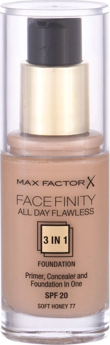 Max Factor Facefinity All Day Flawless 3-in-1 Liquid Foundation - 077 Soft Honey 8 Max Factor Facefinity All Day Flawless 3-in-1 Liquid Foundation - 077 Soft Honey - Afbeelding 8