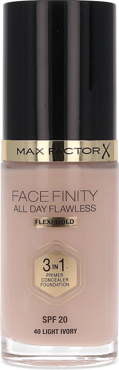 Max Factor Facefinity All Day Flawless 3-in-1 Liquid Foundation - 040 Ivory 1 Max Factor Facefinity All Day Flawless 3-in-1 Liquid Foundation - 040 Ivory