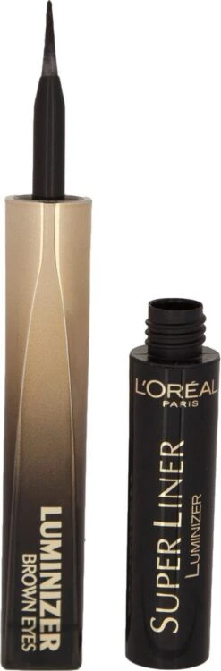 L'Oréal Paris Super Liner Luminizer Brown Eyes Eyeliner - Black Diamond -Cosmetisch Kortingswinkel 395x1200 3