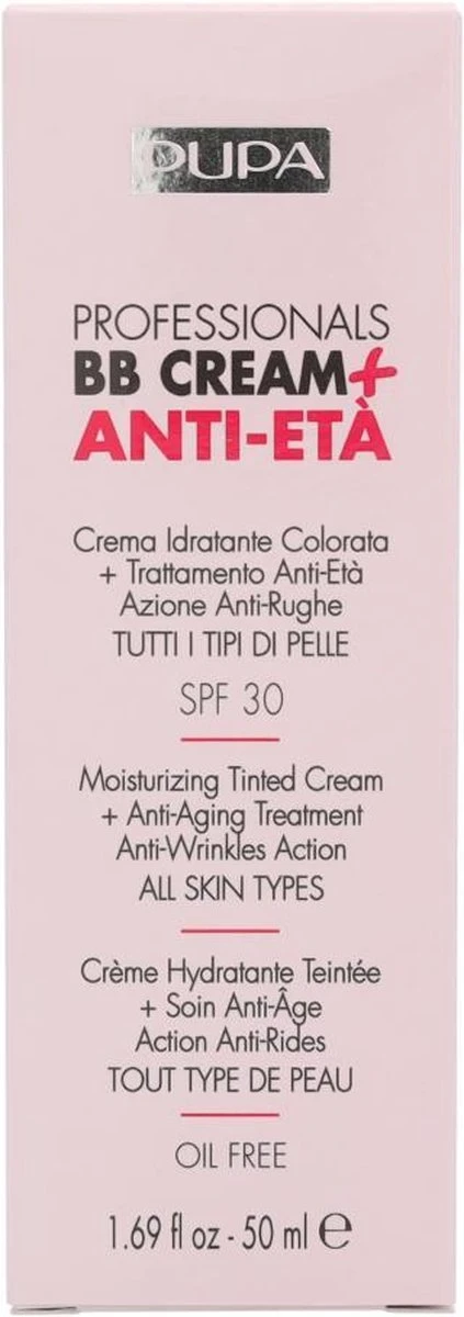 Pupa Milano Professionals BB Cream + Anti-Eta - 001 Nude 3 Pupa Milano Professionals BB Cream + Anti-Eta - 001 Nude - Afbeelding 3