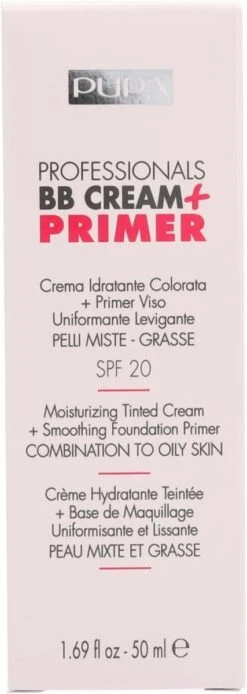 Pupa Milano BB Cream + Primer For Combination To Oily Skin - 001 Nude -Cosmetisch Kortingswinkel 427x1200 2