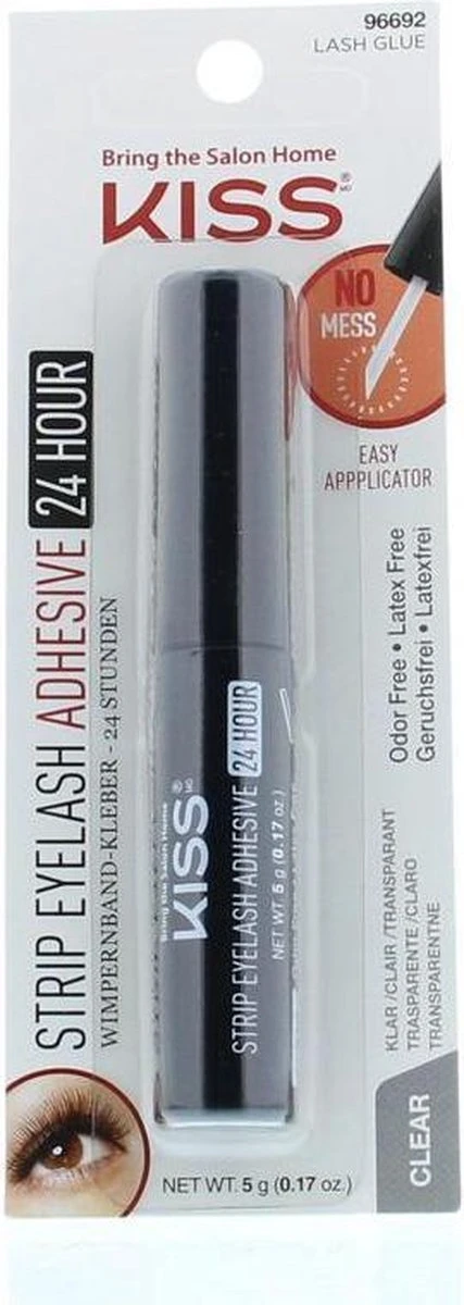 KISS - Strip Eyelash Adhesive 24 Hour Clear 4 KISS - Strip Eyelash Adhesive 24 Hour Clear - Afbeelding 4