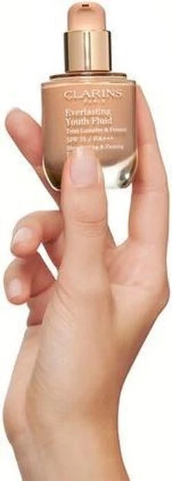 Clarins Everlasting Youth Fluid Illuminating & Firming Foundation - 110 Honey - Foundation - 30 Ml -Cosmetisch Kortingswinkel 429x1200 2