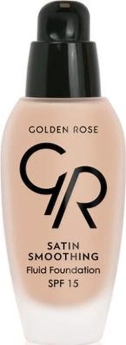 Golden Rose Satin Smoothing Fluid Foundation NO: 28 Vloeibare Foundation Met SPF15 En Vitamine E