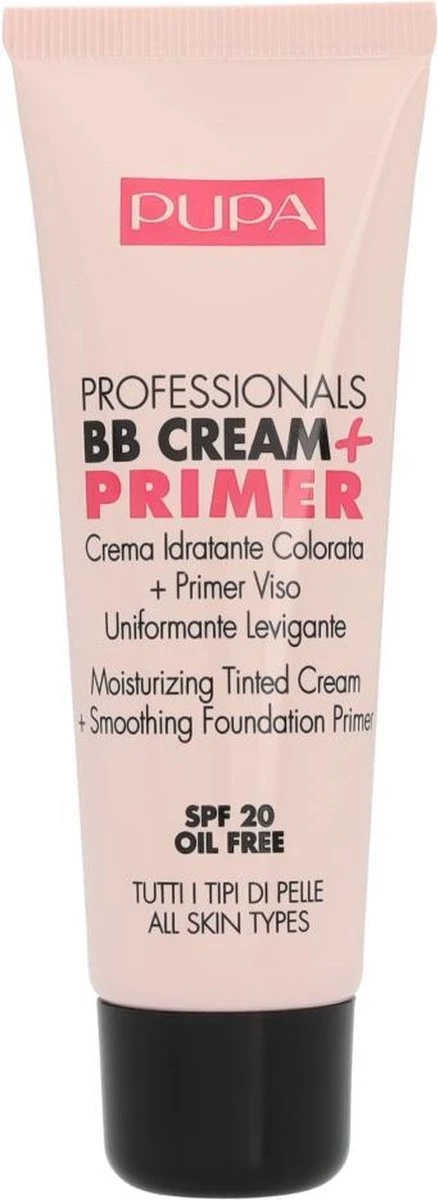 Pupa Milano Professionals BB Cream + Primer - Nude 001 7 Pupa Milano Professionals BB Cream + Primer - Nude 001 - Afbeelding 7