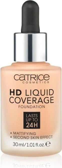 Catrice - Liquid Make-Up HD Liquid Coverage (Foundation) 30 Ml 030 Sand Beige - -Cosmetisch Kortingswinkel 445x1200
