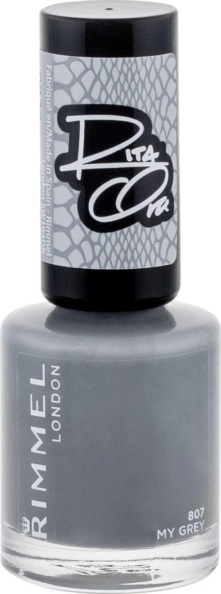 Rimmel London Rita Ora Nagellak - 807 My Grey 4 Rimmel London Rita Ora Nagellak - 807 My Grey - Afbeelding 4