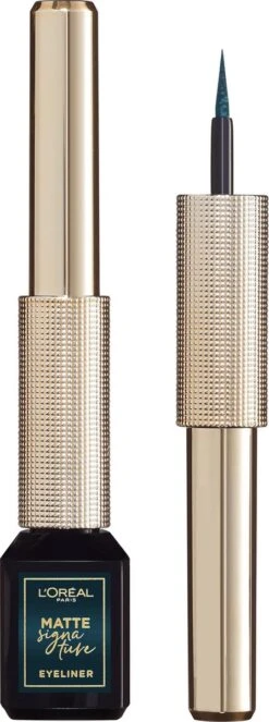 L’Oréal Paris Matte Signature Eyeliner Van Superliner – Matte Liquid Eyeliner – Waterproof - 04 Emeraude – Groen -Cosmetisch Kortingswinkel 447x1200 4