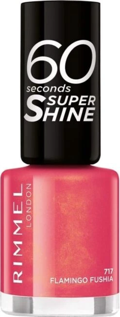 Rimmel London 60 Seconds Super Shine Nagellak - 717 Flamingo Fuchsia -Cosmetisch Kortingswinkel 454x1200 2