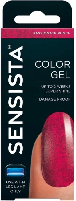 Sensista Color Gel Passionate Punch - Rood/roze Glitter 15 Sensista Color Gel Passionate Punch - Rood/roze Glitter -Cosmetisch Kortingswinkel 454x1200