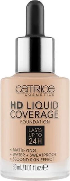 Catrice - Liquid Make-Up HD Liquid Coverage (Foundation) 30 Ml 030 Sand Beige - -Cosmetisch Kortingswinkel 468x1200 6