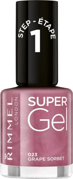 Rimmel London Super Gel Nagellak - 023 Grape Sorbet -Cosmetisch Kortingswinkel 494x1200 7