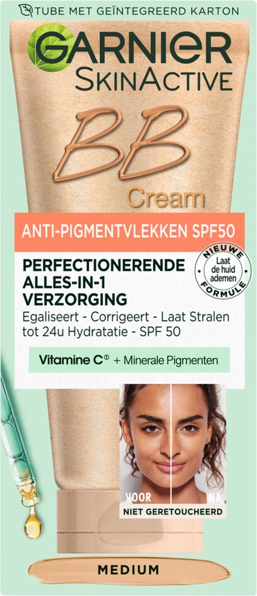 Garnier Skinactive Face SkinActive Anti-Pigmentvlekken BB Cream SPF50 - 50 Ml 1 Garnier Skinactive Face SkinActive Anti-Pigmentvlekken BB Cream SPF50 - 50 Ml