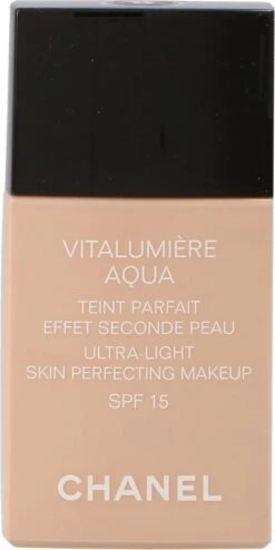 Chanel Vitalumiere Aqua Foundation - 30 Beige - SPF15 - 30 Ml -Cosmetisch Kortingswinkel 600x1200 2