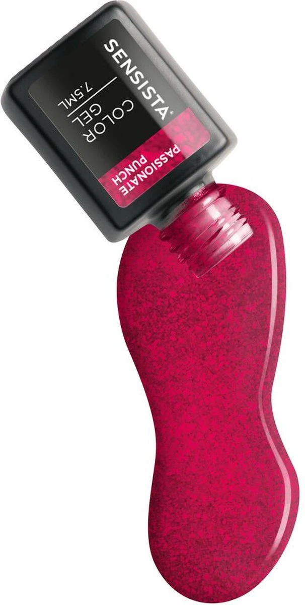 Sensista Color Gel Passionate Punch - Rood/roze Glitter 8 Sensista Color Gel Passionate Punch - Rood/roze Glitter - Afbeelding 8
