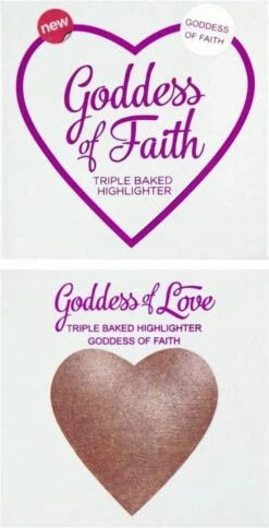 Makeup Revolution Goddess Of Love Tripled Baked Highlighter - Goddess Of Faith -Cosmetisch Kortingswinkel 613x1200