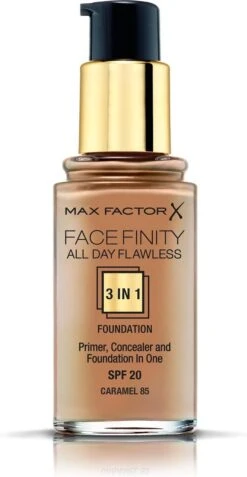 Max Factor Facefinity All Day Flawless 3-in-1 Liquid Foundation - 085 Caramel 19 Max Factor Facefinity All Day Flawless 3-in-1 Liquid Foundation - 085 Caramel -Cosmetisch Kortingswinkel 622x1200 3