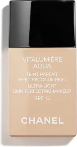 Chanel Vitalumiere Aqua Foundation - 30 Beige - SPF15 - 30 Ml -Cosmetisch Kortingswinkel 626x1200