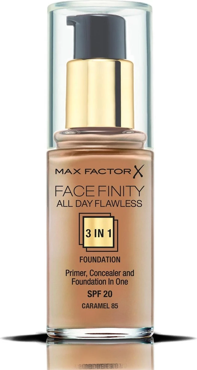 Max Factor Facefinity All Day Flawless 3-in-1 Liquid Foundation - 085 Caramel 10 Max Factor Facefinity All Day Flawless 3-in-1 Liquid Foundation - 085 Caramel - Afbeelding 10
