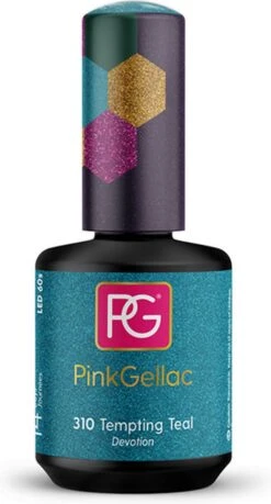 Pink Gellac - Tempting Teal - Gellak - Vegan - Blauw - Glanzend - 15ml -Cosmetisch Kortingswinkel 646x1200 2
