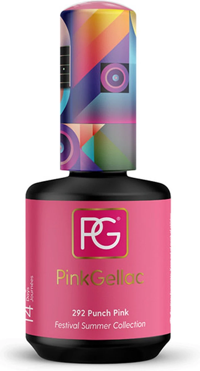 Pink Gellac - Punch Pink - Gellak - Vegan - Roze - Glanzend - 15ml 6 Pink Gellac - Punch Pink - Gellak - Vegan - Roze - Glanzend - 15ml - Afbeelding 6