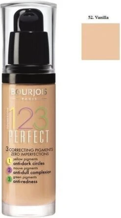 Bourjois 123 Perfect Foundation - 52 Vanille -Cosmetisch Kortingswinkel 667x1200 3