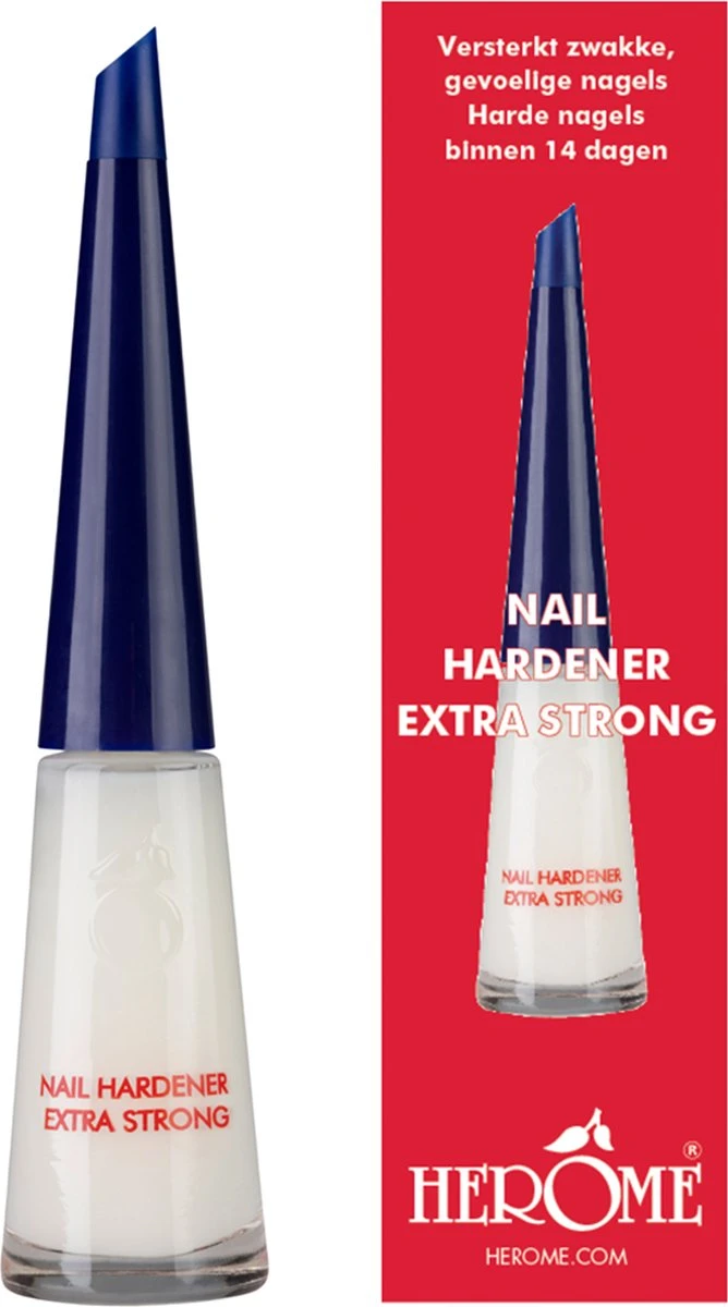 Herome Combi-Pack Exit Damaged Nails & Nagelverharder Extra Sterk (Nail Hardener Extra Strong) - Herstelt Beschadigde Nagels En Zorgt Voor Ijzersterke Nagels - 7ml. & 10ml. 2 Herome Combi-Pack Exit Damaged Nails & Nagelverharder Extra Sterk (Nail Hardener Extra Strong) - Herstelt Beschadigde Nagels En Zorgt Voor Ijzersterke Nagels - 7ml. & 10ml. - Afbeelding 2