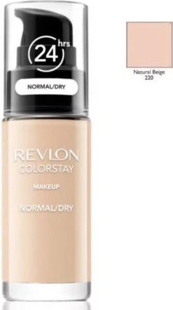 Revlon Colorstay Makeup Foundation SPF 20 - 220 Natural Beige - 30 Ml - Foundation -Cosmetisch Kortingswinkel 672x1200 1