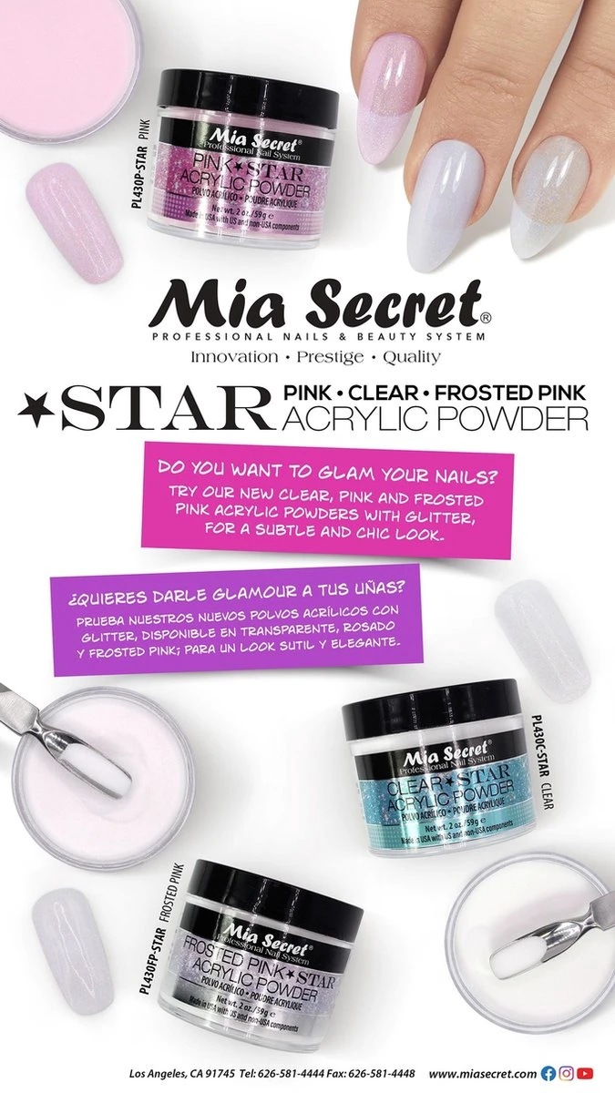 Mia Secret Acryl Poeder Clear Star - 59 Ml 2 Mia Secret Acryl Poeder Clear Star - 59 Ml - Afbeelding 2