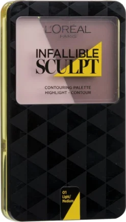 L'Oréal Paris Infallible Sculpt Contouring Palette - 100 Light -Cosmetisch Kortingswinkel 683x1200