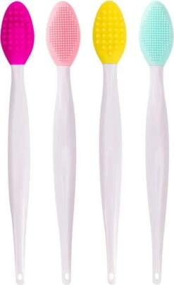 Merkloos Lip Scrub Borstel Set 4-delig - Mee Eters Verwijderen – Gezichtsreiniger – Gezichtsborstel Blackhead Remover -Cosmetisch Kortingswinkel 736x1200