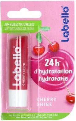 Labello Cherry Shine Lippenbalsem - 4 Balsems -Cosmetisch Kortingswinkel 754x1200 1