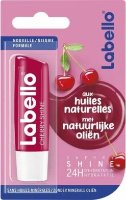 Labello Cherry Shine Lippenbalsem - 4 Balsems -Cosmetisch Kortingswinkel 754x1200