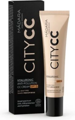 MÁDARA Anti-Pollution CC Cream SPF15 Medium Beige 40ml - Hyaluronzuur -UVA/UVB -Cosmetisch Kortingswinkel 757x1200 2