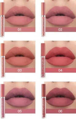HANDAIYAN® | Liquid Lipsticks | Set Van 6 | Matte Lippenstift | Vloeibare Lippenstift | Waterproof | Make Up Set | Geschenkset | Giftset | Lipstick | Lippenstift | Lipgloss | Lip Gloss -Cosmetisch Kortingswinkel 767x1200 1