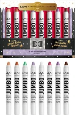 NYX Professional Makeup - Holidays 2022 Mrs Claus - Jumbo Eye Vault - 8 Jumbo Eye Pencils -Cosmetisch Kortingswinkel 783x1200 3