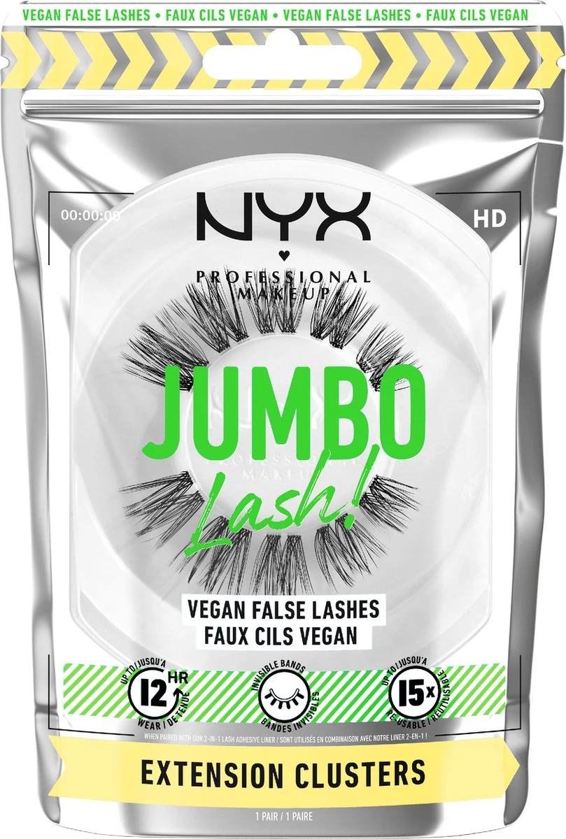 NYX Professional Makeup Jumbo Lash! Vegan False Lashes - LGLA01 Extension Clusters 1 NYX Professional Makeup Jumbo Lash! Vegan False Lashes - LGLA01 Extension Clusters