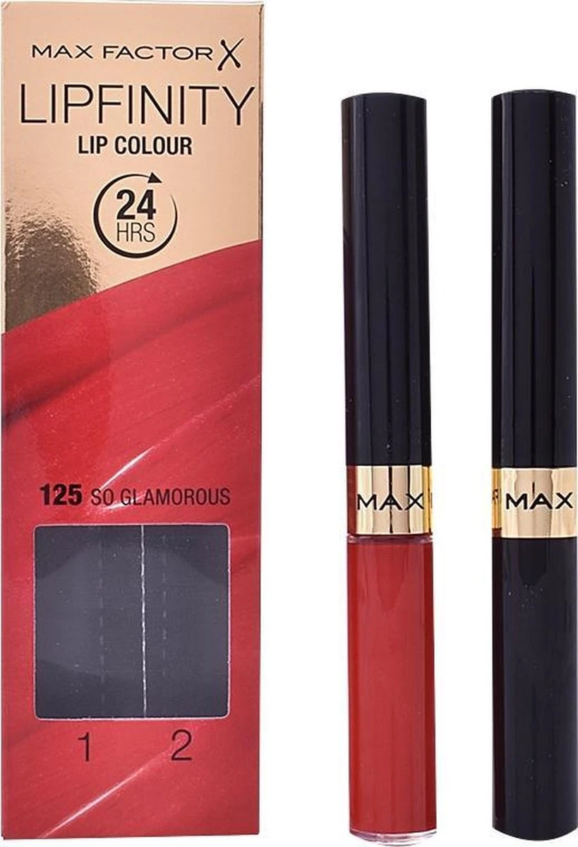 Max Factor Lipfinity Lip Colour Lippenstift - 125 So Glamorous 17 Max Factor Lipfinity Lip Colour Lippenstift - 125 So Glamorous - Afbeelding 17
