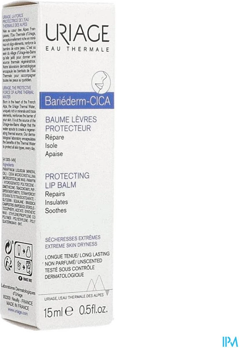 Uriage Lippenbalsem Bariéderm Cica-Levres Baume Reprateur 2 Uriage Lippenbalsem Bariéderm Cica-Levres Baume Reprateur - Afbeelding 2