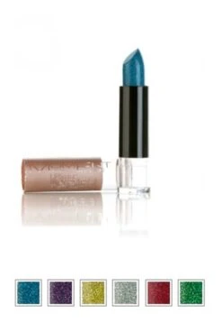 Moment - Glitter Lipstick - Transparant Met Groene Glitters / Verde - Party - 1 Stuks -Cosmetisch Kortingswinkel 828x1200
