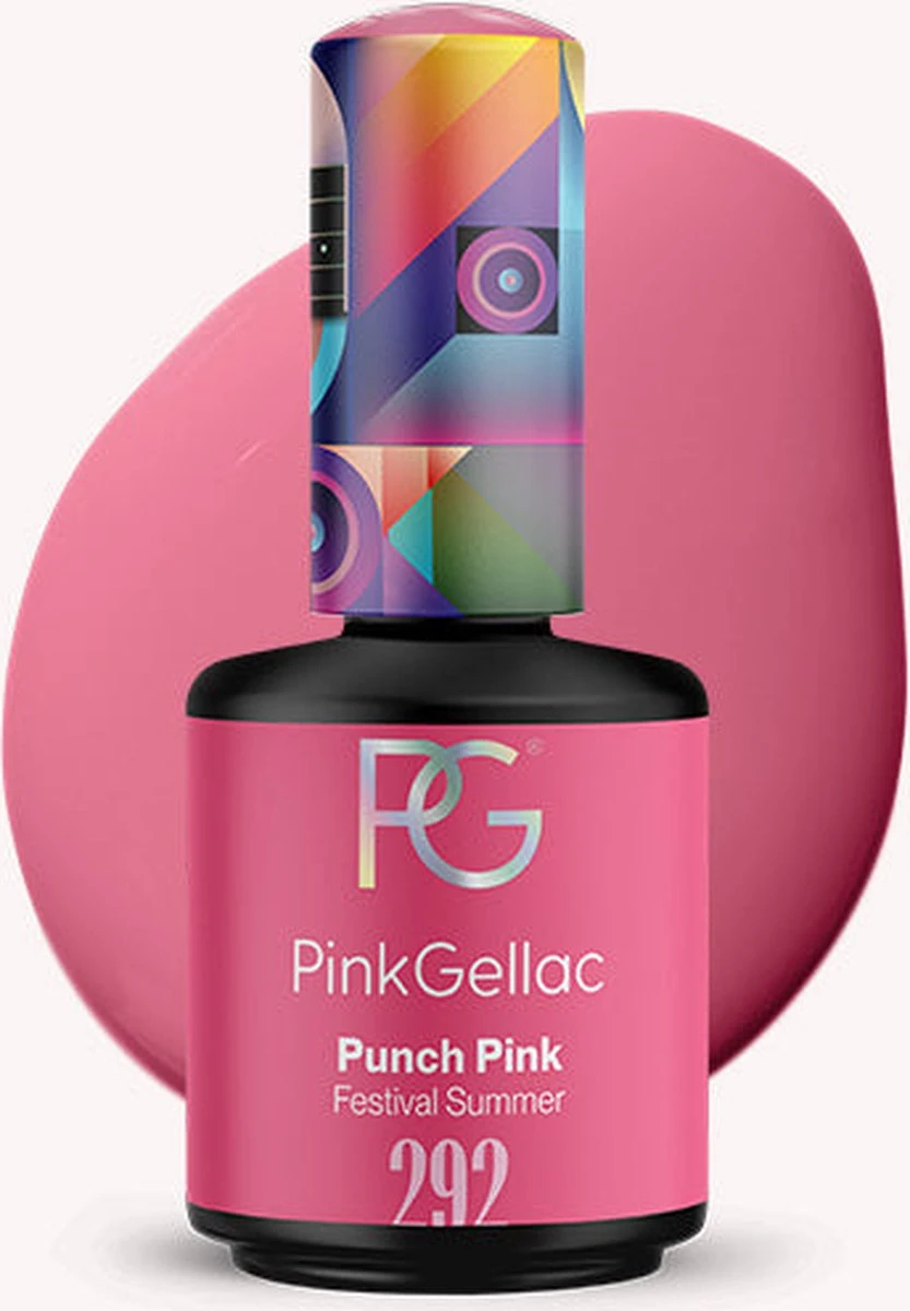 Pink Gellac - Punch Pink - Gellak - Vegan - Roze - Glanzend - 15ml 8 Pink Gellac - Punch Pink - Gellak - Vegan - Roze - Glanzend - 15ml - Afbeelding 8
