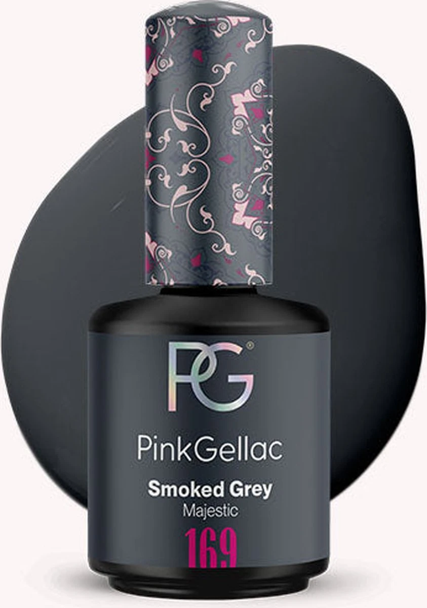 Pink Gellac - Smoked Grey - Gellak - Grijs - 15 Ml 1 Pink Gellac - Smoked Grey - Gellak - Grijs - 15 Ml