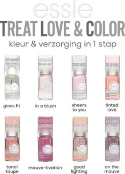 Essie - TREAT LOVE & COLOR™ - 3 Sheers To You - Roze Nagellak - 13,5 Ml -Cosmetisch Kortingswinkel 859x1200